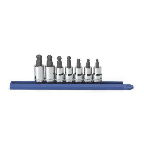 Gearwrench 7 Piece 3/8" Drive Ball End Hex Bit Metric Socket Set 80587