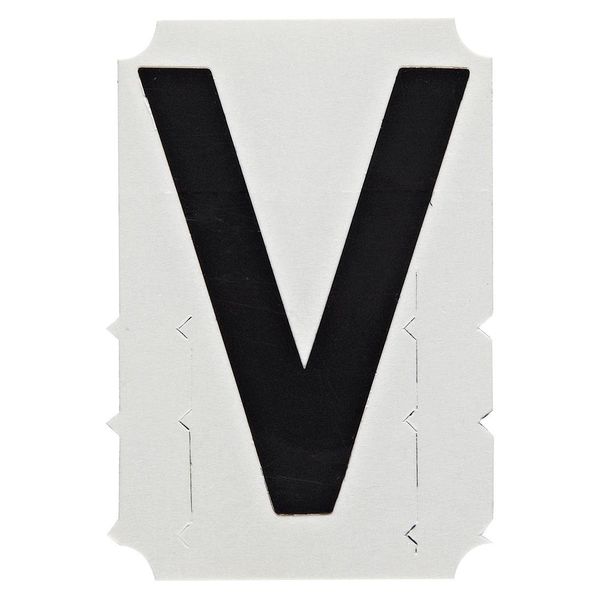 Brady Letter Label, V, PK10 5100-V