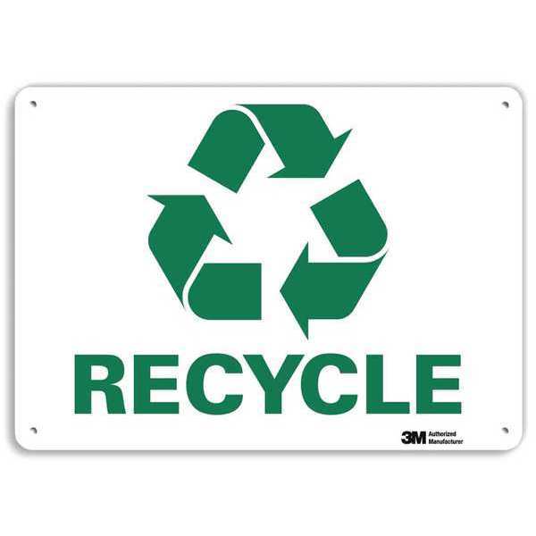 Lyle Recycling Sign, 14" W, 10" H, 0.040" Thick, U1-1028-NA_14x10 U1-1028-NA_14x10