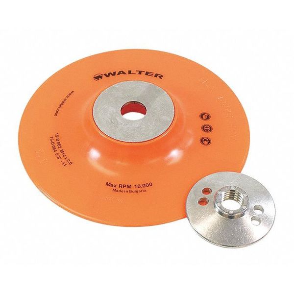 Walter Surface Technologies Backing Pads, 6" X 5/8-11" 15D064