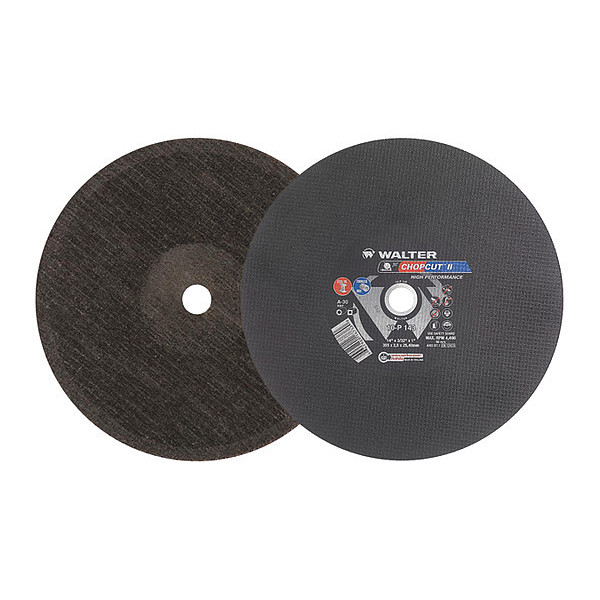 Walter Surface Technologies Cutting/Chop Wheel, T1 14"x3/32"x1", Abrasive Wheel Type: Type 1 10P143