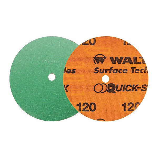 Walter Surface Technologies Sanding Disc, Hook and Loop, 4.5", 120gr 15V412