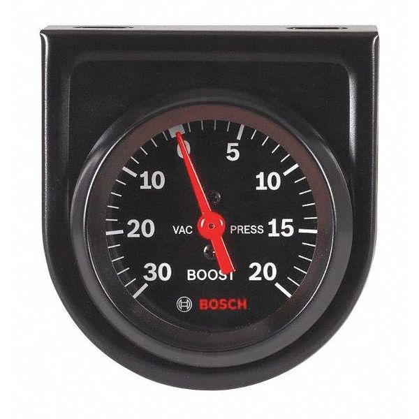 Bosch Mechanical Vacuum/Boost Gauge, Blk, 2" SP0F000050