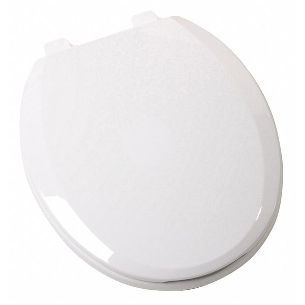 Jones Stephens Ez Close Plastic Seat, Wht, Rnd, w/Cover, With Cover, Round, White C1210S00