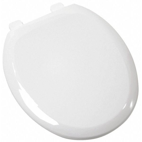 Jones Stephens EZ Close Premium Plastic Seat, Wht, Rnd, With Cover, Round, White C1606S00