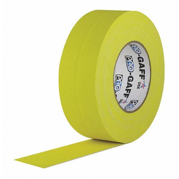Protapes Matte Cloth Tape, 2x55yd., Yellow Cloth PRO-GAFF