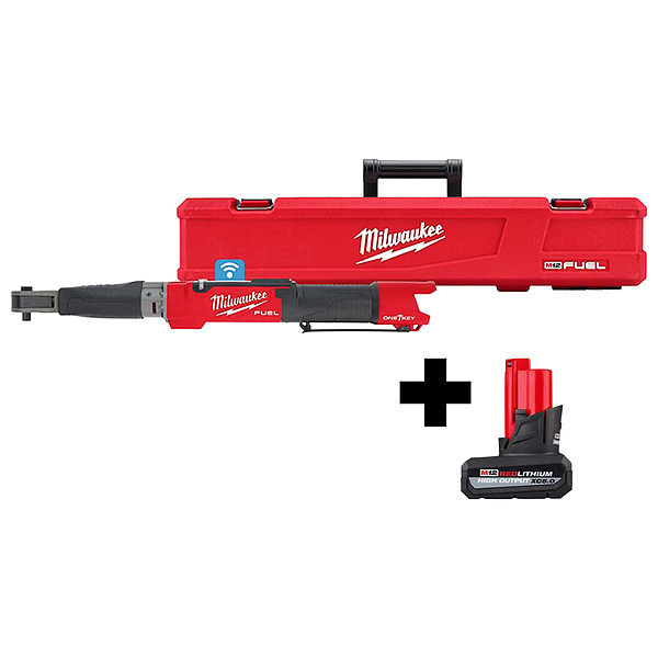 Milwaukee Tool M12 3/8" Digital Torque Wrench + Battery 2465-20,48-11-2450