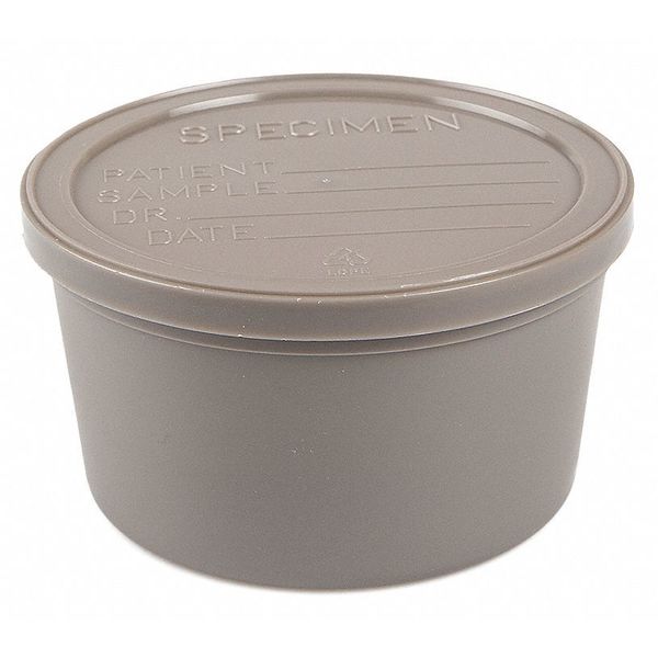 Sterile Sample Container with Snap Lid, 8 oz