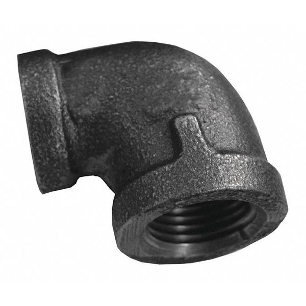 Jones Stephens 3/4" x 1/2" Black 90 Degree Reducing Elbow B2350107