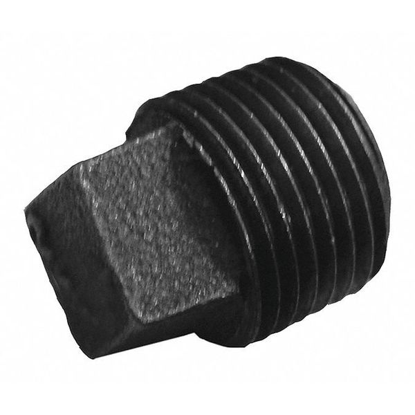 Jones Stephens 2", Malleable Iron Black Square Head Plug B3960390