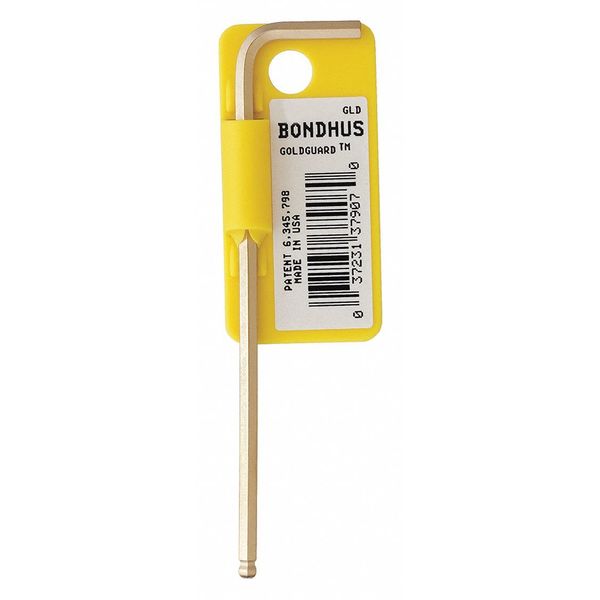 Bondhus SAE L-Shape Ball Hex Key, 5/8" Tip Size 37918
