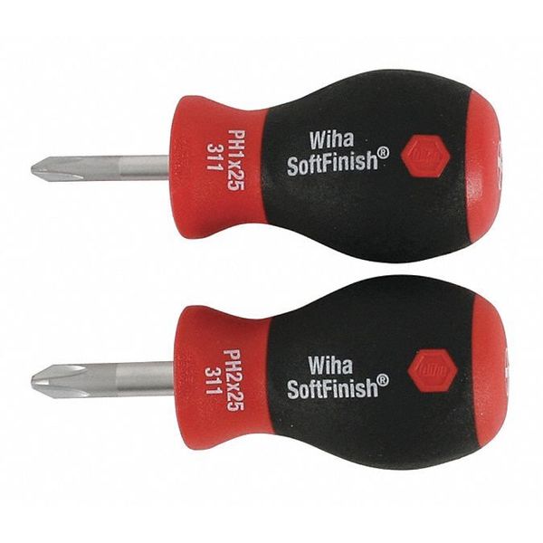 Wiha SoftFinish® Stubby Phillips 2 Pc. Set 31192