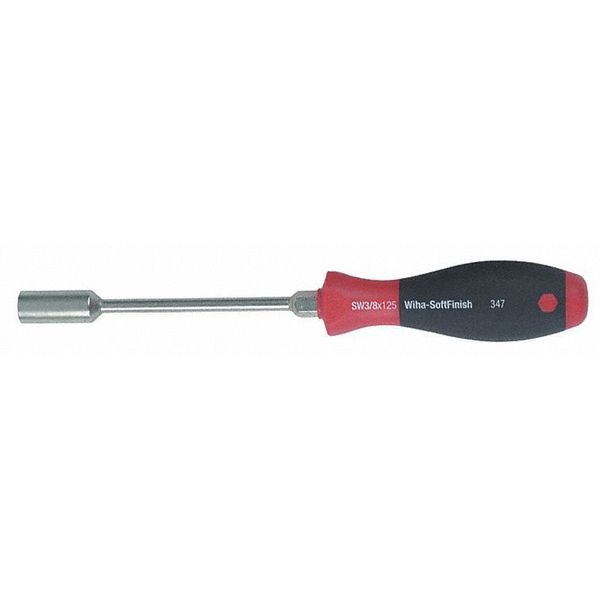 Wiha Screwdriver With Hex Bolst, 8.0mm X 125mm 34715