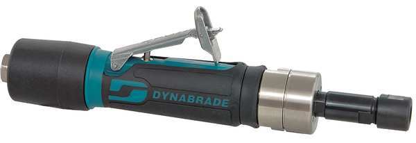 Dynabrade Straight Die Grinder, 1/4 in NPT Female Air Inlet, 1/4 in Collet, Heavy Duty, 3,200 RPM, 0.4 hp 47201