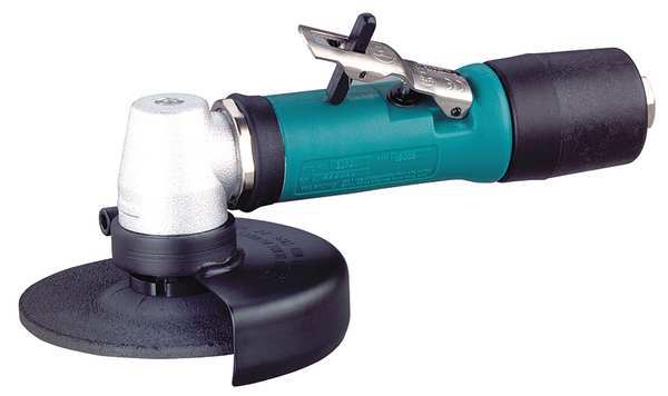 Dynabrade Type 27 Angle Grinder, 1/4 in NPT Female Air Inlet, Heavy Duty, 12,000 RPM, 0.4 hp 52706