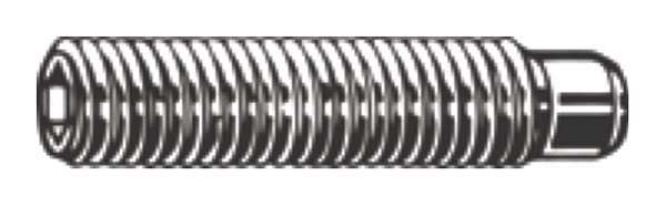 Zoro Select Socket Set Screw, Oval, 8-32x1/2, PK100 U07845.016.0050