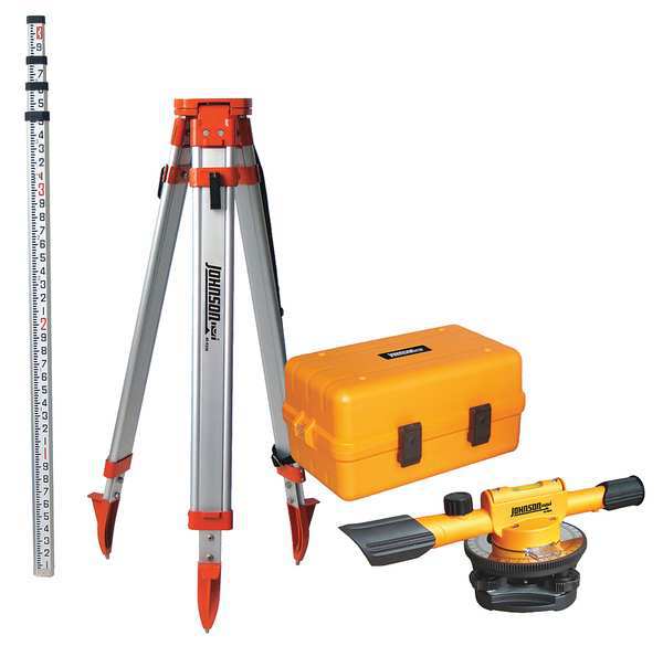 Johnson Level & Tool Builders Level Kit, 22X, 200 ft 40-6902