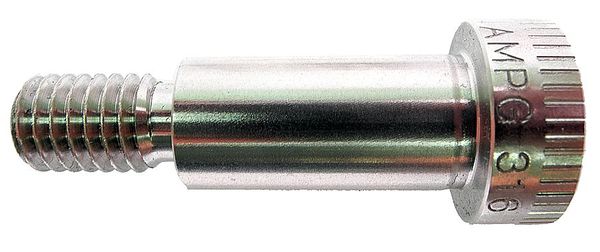 Zoro Select Shoulder Screw, M6-1.00 Thr Sz, 11 mm Thr Lg, 30 mm Shoulder Lg, 316 Stainless Steel STR602M8X30