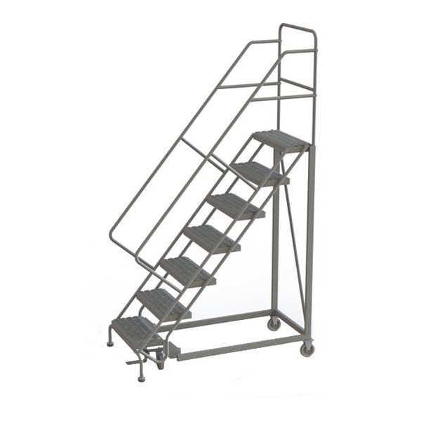 Tri-Arc 106 in H Steel Rolling Ladder, 7 Steps KDEC107246