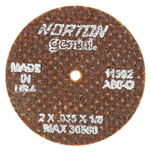 Norton Abrasives CutOff Whl, Gemini, 2"x.035"x1/8", 30560rpm 66243411392