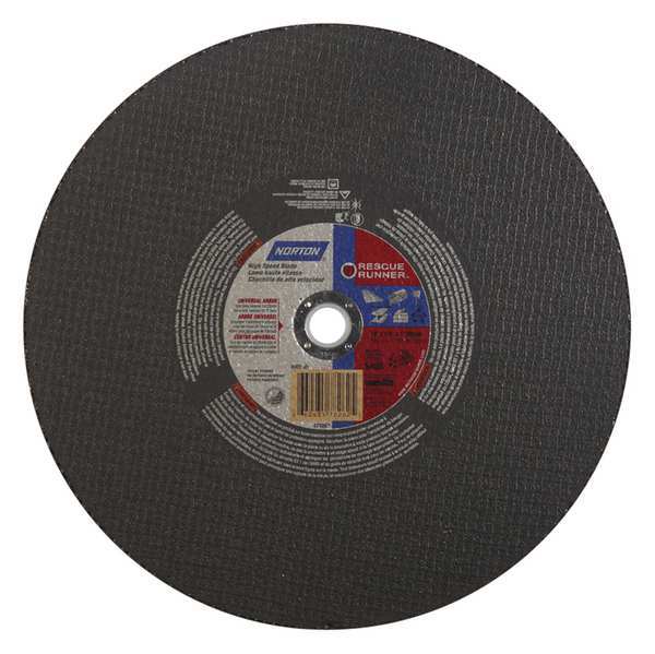 Norton Abrasives CutOff Whl, Vortex, 14"x1/8"x20mm, 5400rpm 66243578262