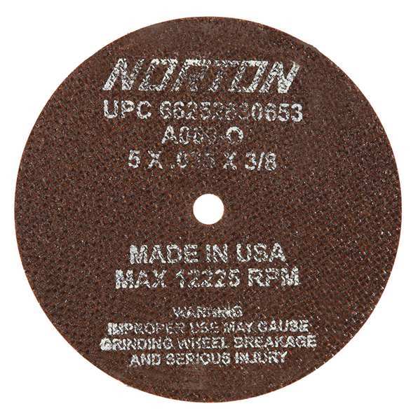 Norton Abrasives CutOff Whl, Toolroom, 5"x.035"x3/8" 66252830653
