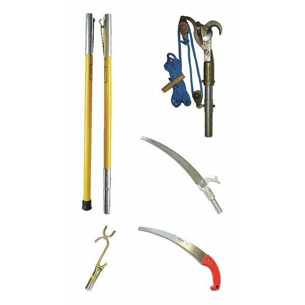 Jameson FG Series Tree Pruner kit with Pole Saw, Hand Saw and Limb Raiser FG-6PKG-2