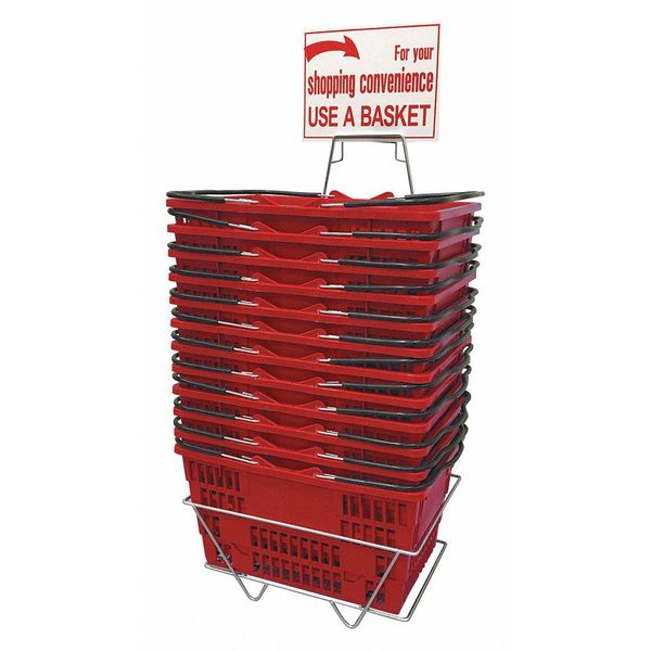 R.W. Rogers Co Hand Basket Set, Jumbo, Red H2432001