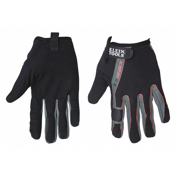 Klein Tools Mechanics Touchscreen Gloves, M, Black, Fabric 40229