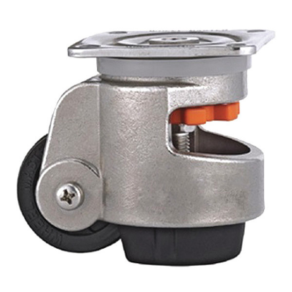 Wmi Leveling Caster, Stainless Steel, Overall Height: 4.803" WMS-100F
