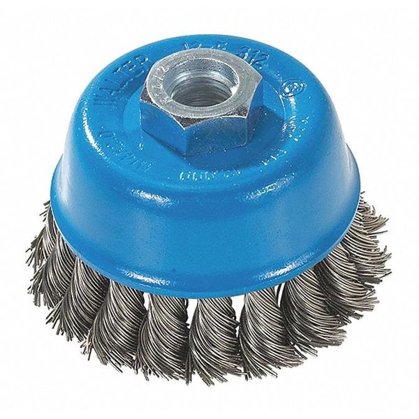 Walter Surface Technologies Cup Brush Knot-twisted 3" D X 5/8"-11 13F314