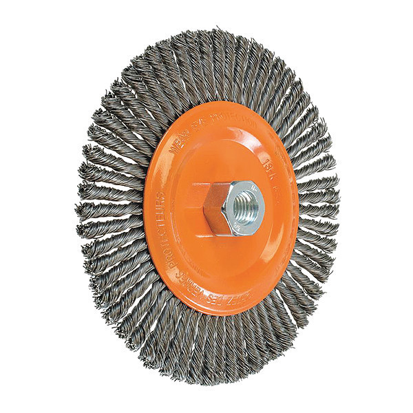 Walter Surface Technologies Stringer Bead Wheel Brush Knot 6-7/8x1/4 13K654