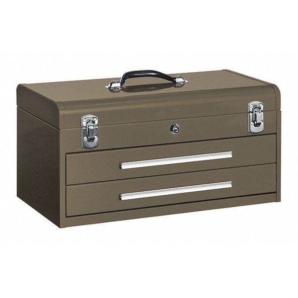 Kennedy 2-Drawer Tool Box, Steel, Brown, 20 in W x 8-1/2 in D x 9-3/4 in H 220B