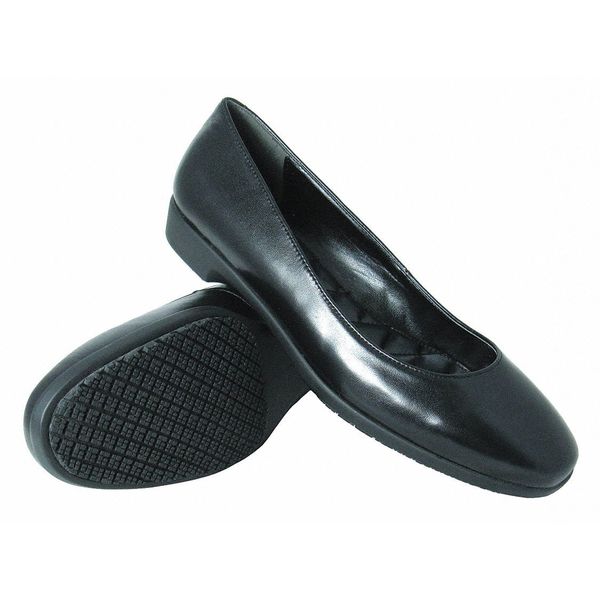 Genuine Grip Dress Shoes, Flat, Women, Black, PR, Size: 5.5 8300-5.5M