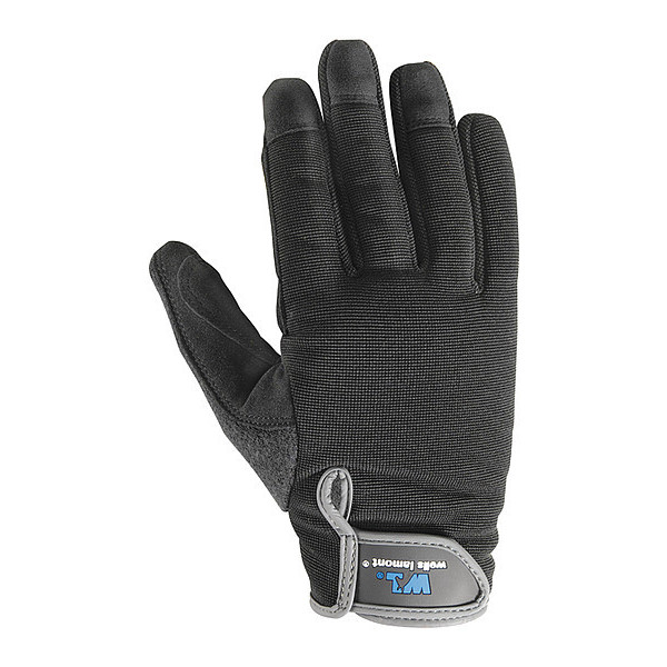 Wells Lamont Mechanics Gloves, S, Black, Stretch Spandex 7700S