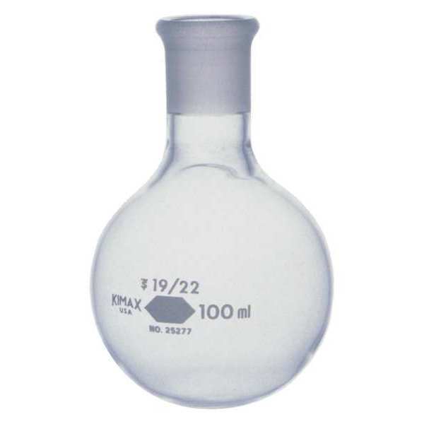 Kimble Chase Round Bottom Flask, 100mL, Glass, PK12 25277-100