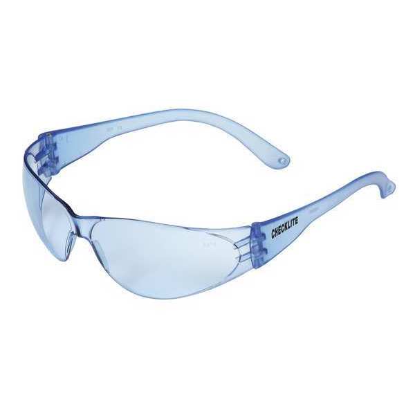 Mcr Safety Safety Glasses, Blue Scratch-Resistant CL113