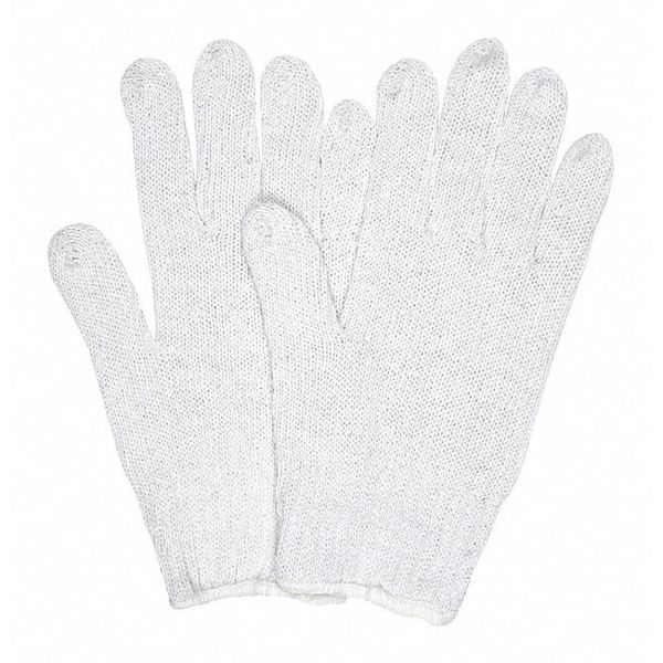 Mcr Safety Regular Weight Cotton Poly White, M, PK12 9600M