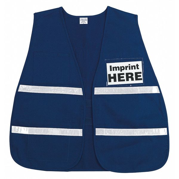 Mcr Safety Incident Vest Blue White Reflective ICV203