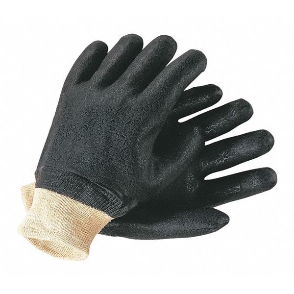 Mcr Safety 10" Chemical Resistant Gloves, PVC, L, 12PK 6500S