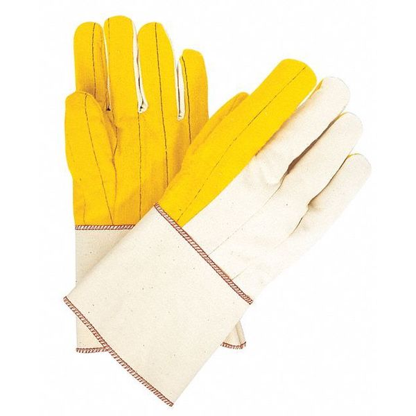 Mcr Safety Golden Chore Quilt Palm Reg Wght, L, PK12 8516G
