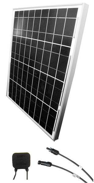 Solartech Power Polycrystalline Solar Panel, 45 W, 18.3V DC, 2.52 A, 36 Cells, 4mm PV SPM045P-N