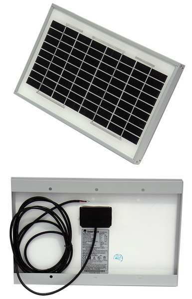 Solartech Power Polycrystalline Solar Panel, 5 W, 17.1V DC, 0.29 A, 36 Cells, Open End SPM005P-A