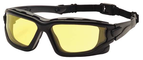 Pyramex Safety Glasses, Amber Anti-Fog, Anti-Static, Scratch-Resistant SB7030SDNT