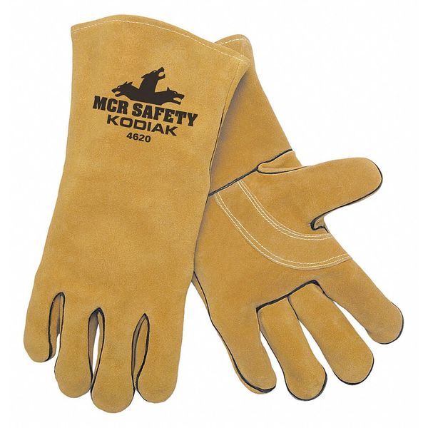 Mcr Safety Welding Gloves, Cowhide Palm, XL, 12PK 4620