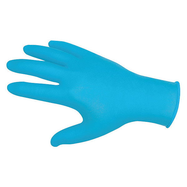 Mcr Safety NitriShield, Nitrile Disposable Gloves, 4.5 mil Palm, Nitrile, Powder-Free, M, 1000 PK, Blue 6010M