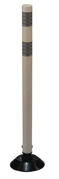 Zoro Select Delineator Post, White, HDPE, 36 In 04-36-WWG