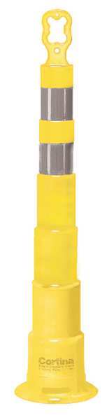 Zoro Select Trim Line Channelizer, Yellow, 45 In 03-750-64HYG