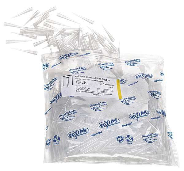 Eppendorf Pipetter Tips, 2 to 200uL, PK1000 022492039