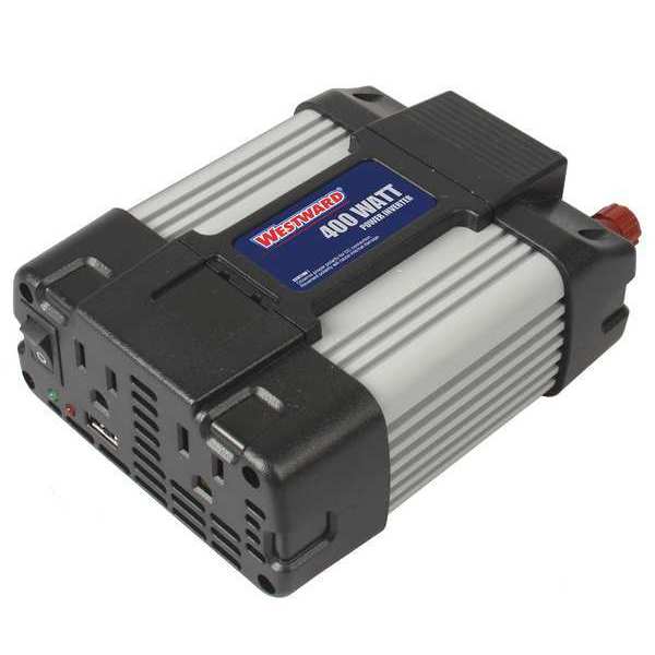 Westward Power Inverter, Modified Sine Wave, 800 W Peak, 400 W Continuous, 2 Outlets 26W999